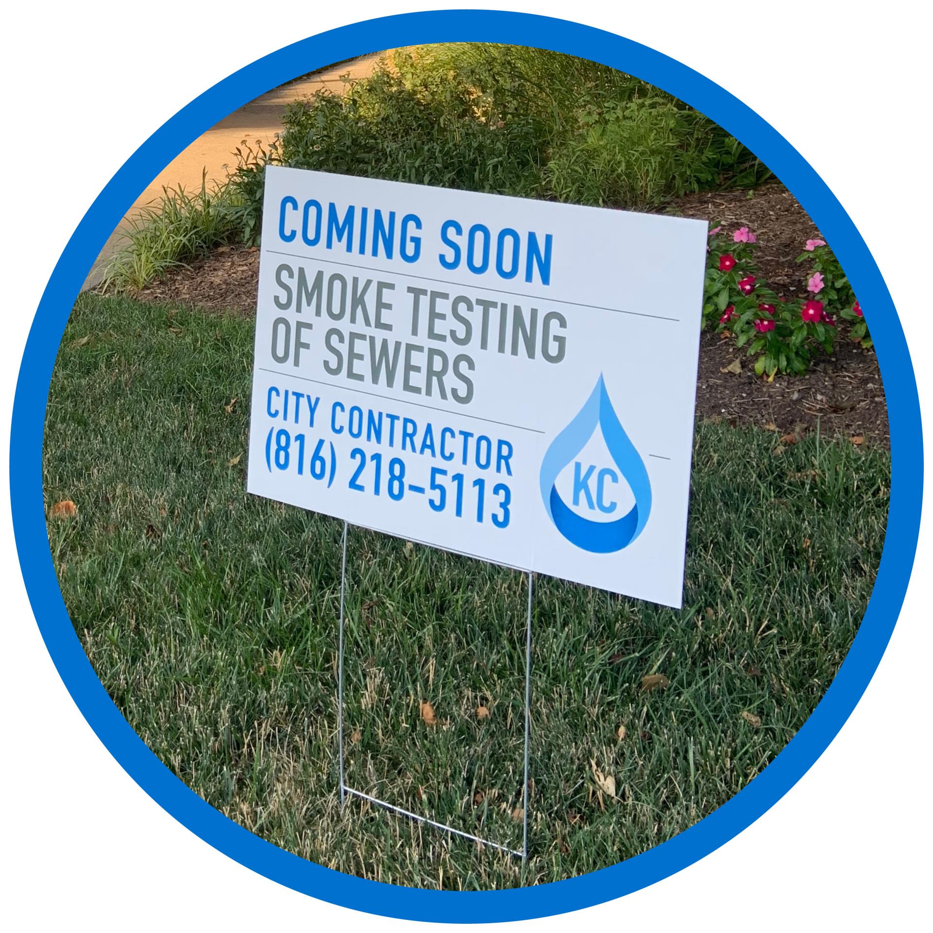 Smoke Testing Yard Sign